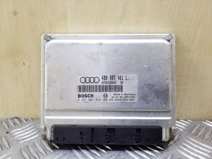 4B0907401L Audi A6 S6 C5 4B Variklio valdymo blokas