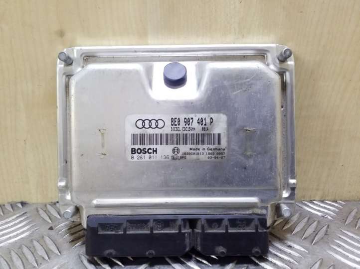 8E0907401P Audi A6 S6 C5 4B Variklio valdymo blokas