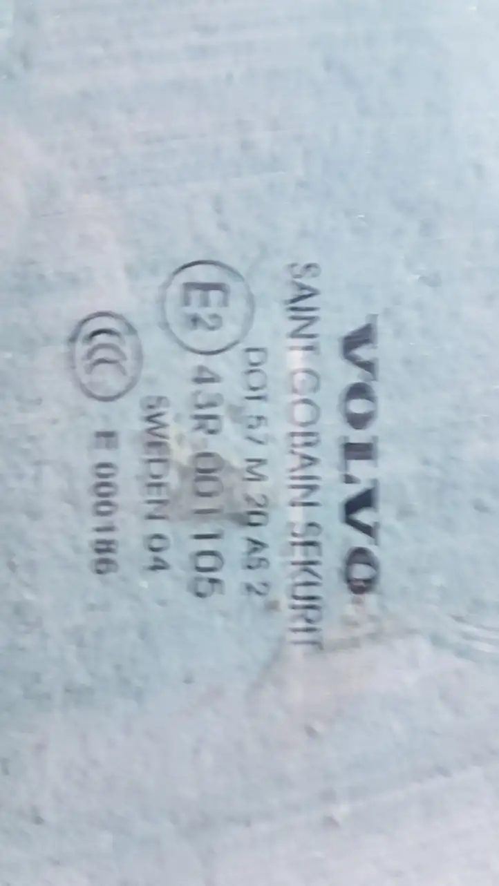 Volvo S60 (2000 - 2004) 43R00105 Стекло задней двери — фото 2