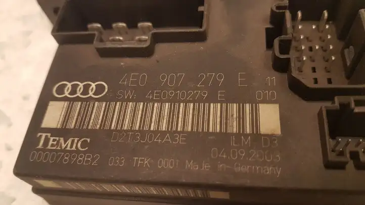 Audi A8 S8 D3 4E (2005 - 2007) 4E0907279E Модуль комфорта — фото 2