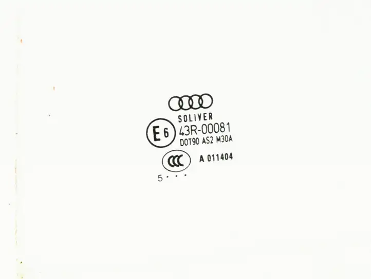 Audi A6 S6 C6 4F (2004 - 2008) 43R00081 Стекло задней двери — фото 2
