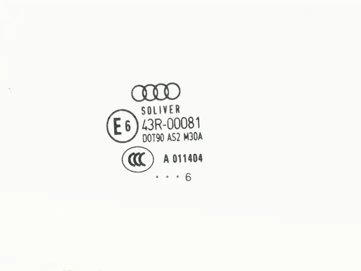 Audi A6 S6 C6 4F (2004 - 2008) 43R00081 Стекло задней двери — фото 2