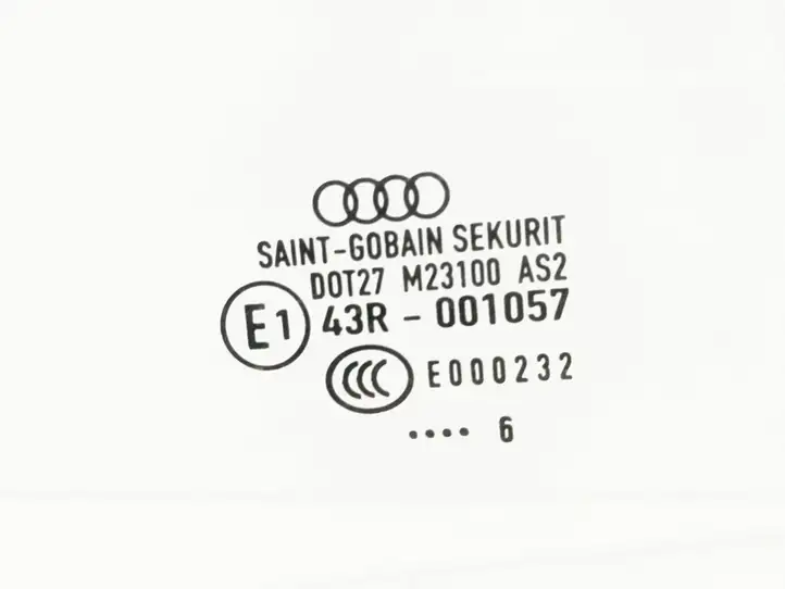 Audi A4 S4 B7 8E 8H (2004 - 2009) DOT27M23100AS2 Стекло задней двери — фото 2