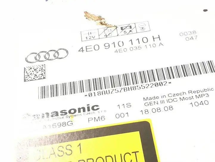 Audi Q5 SQ5 (2008 - 2012) 4E0910110H Магнитола / мультимедийная система — фото 3