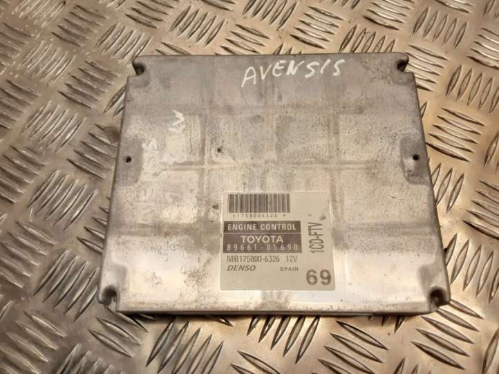 8966105690 Toyota Avensis T250 Variklio valdymo blokas