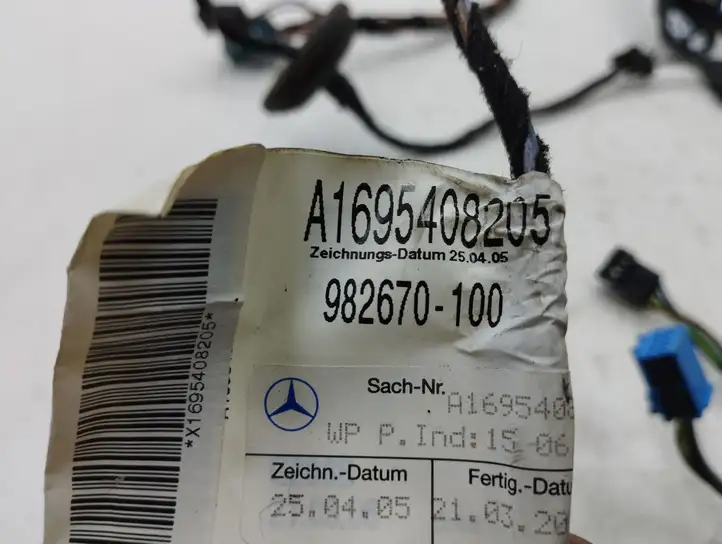 Mercedes-Benz B-class W245 (2005 - 2008) A1695408205 Проводка передней двери — фото 5