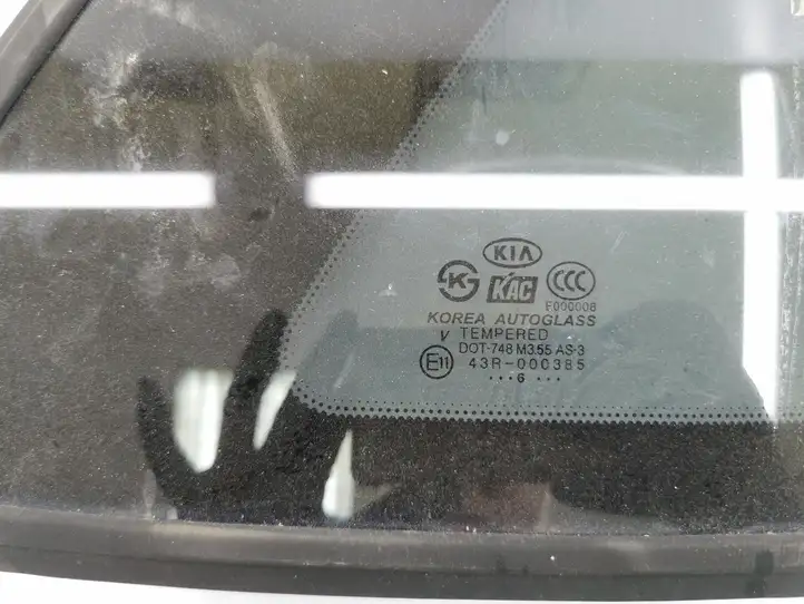 Kia Sorento (2006 - 2009) E1143R000385 Заднее боковое стекло — фото 2