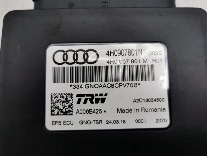 Audi A6 C7 (2014 - 2018) 4H0907801N Блок управления стояночным тормозом — фото 6