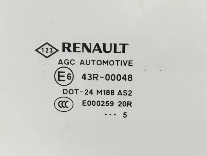 Renault Scenic III - Grand scenic III (2009 - 2016) 43R00048 Стекло задней двери — фото 2