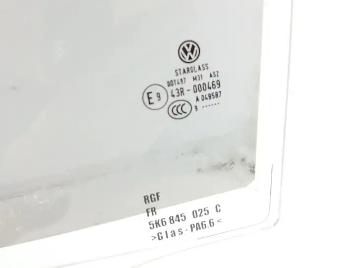 Volkswagen Golf VI (2009 - 2013) 5K6845025C Стекло задней двери — фото 4