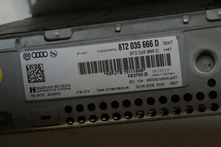 Audi A5 8T 8F (2007 - 2011) 8T2035666D Магнитола / мультимедийная система — фото 3