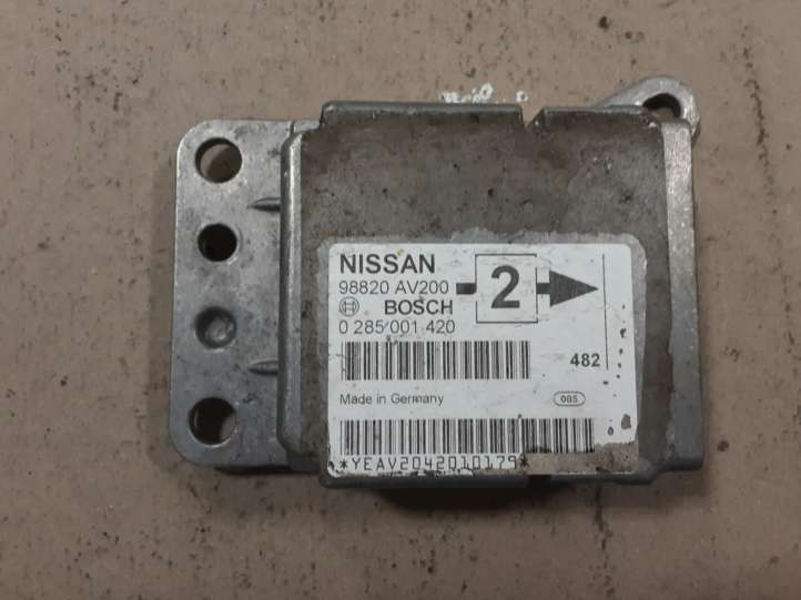 0285001420 Nissan Primera Oro pagalvių valdymo blokas