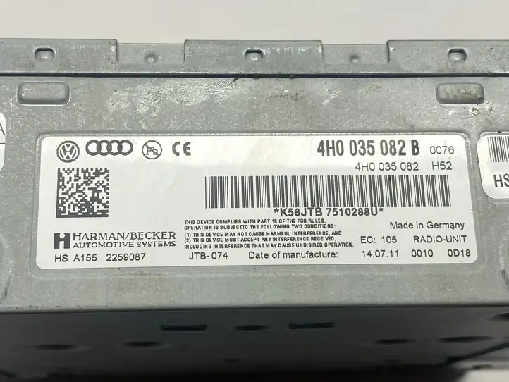 Audi A8 S8 D4 4H (2010 - 2014) 4H0035082B Магнитола / мультимедийная система — фото 3