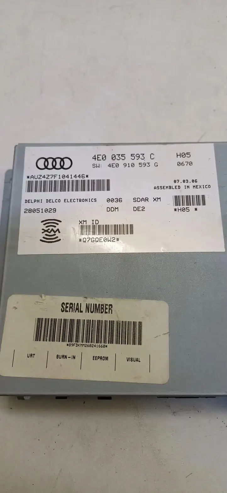 Audi Q7 4L (2005 - 2009) 4E0035593C Контроллер мультимедийной системы — фото 3