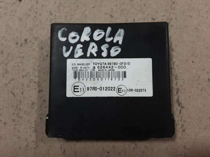 897800F010 Toyota Corolla Verso E121 Imobilaizerio valdymo blokas