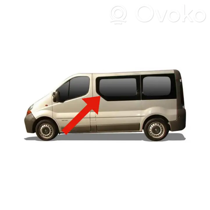 Renault Trafic II (X83) (2002 - 2014) 43R000470 Боковое стекло в середине кузова — фото 1