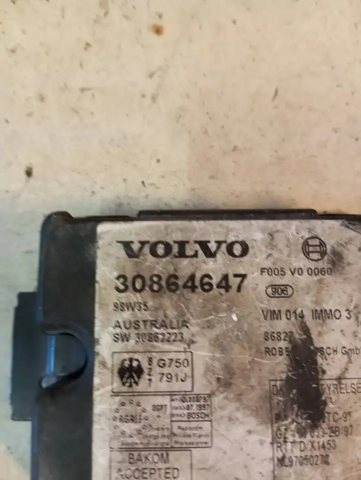 Volvo S40, V40 (2000 - 2004) 30864647 Блок иммобилайзера — фото 6