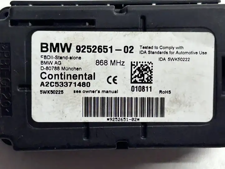 BMW 1 F20 F21 (2011 - 2019) 9252651 Блок управления сигнализацией — фото 11