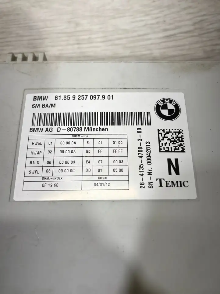 BMW 3 F30 F35 F31 (2012 - 2018) 9257097 Блок управления сиденьем — фото 4