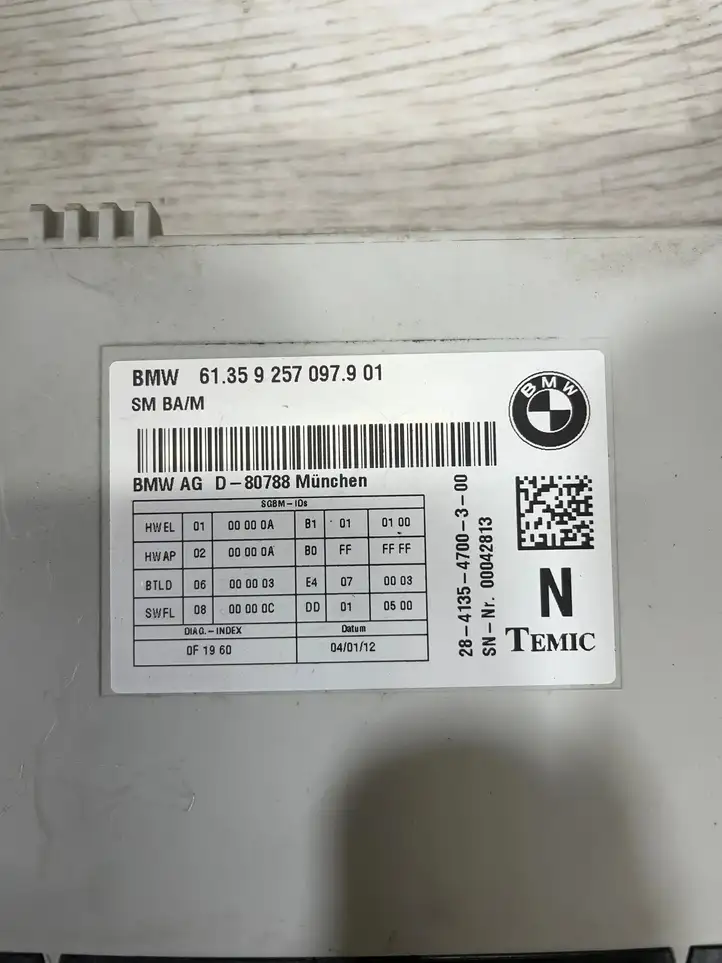BMW 3 F30 F35 F31 (2012 - 2018) 9257097 Блок управления сиденьем — фото 5