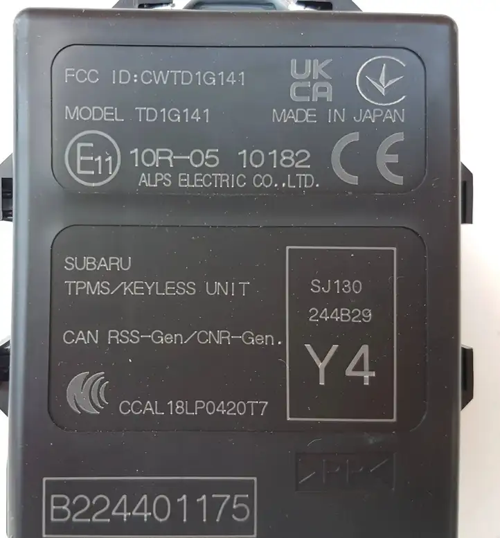 Subaru Forester SK (2018 - )  18LP0420T7 Блок управления без ключа