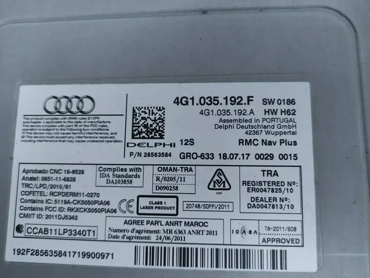 Audi A6 C7 (2014 - 2018) 4G1035192F Навигационный привод CD/DVD — фото 5
