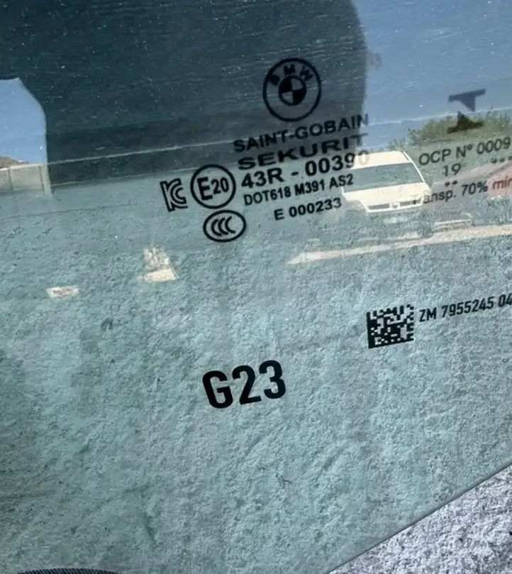 BMW 4 G22 G23 G24 G26 (2020 - ) 7955245 Стекло передней двери — фото 2