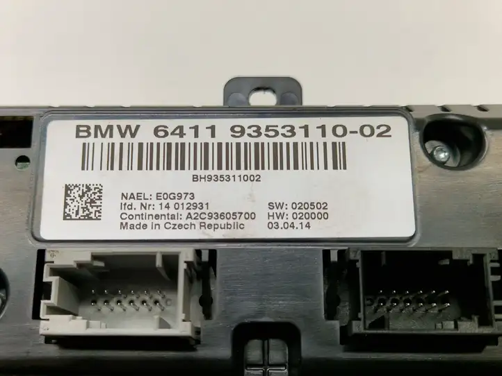 BMW X3 F25 (2010 - 2017) 9353110 Блок управления климат-контролем — фото 6