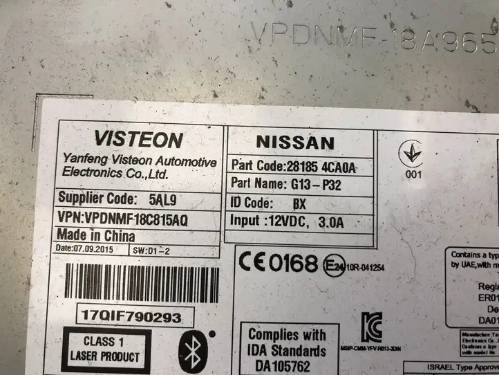 Nissan Qashqai (2013 - 2017) 281854CA0A Магнитола / мультимедийная система — фото 6