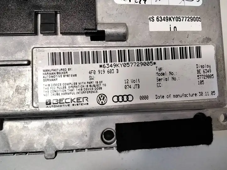 Audi A6 S6 C6 4F (2004 - 2008) 4F0919603B Магнитола / мультимедийная система — фото 3