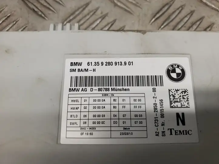 BMW 3 F30 F35 F31 (2012 - 2018) 9280913 Блок управления сиденьем — фото 2