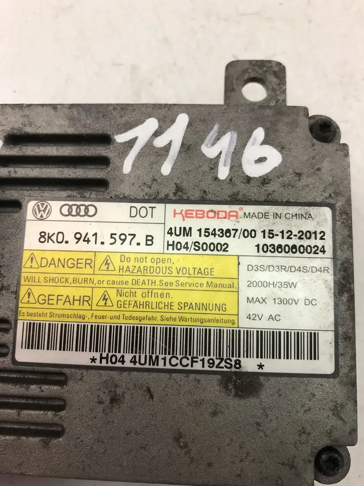 Audi A4 S4 B8 8K (2007 - 2011) 8K0941597B Блок управления светом — фото 4