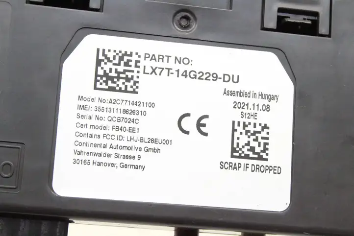 Ford Focus (2019 - ) LX7T14G229DU Bluetooth модуль — фото 3