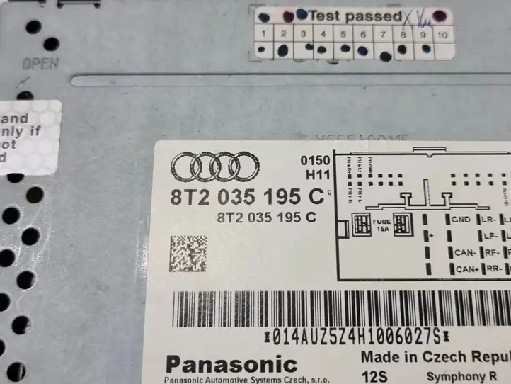 Audi A4 S4 B8 8K (2007 - 2011) 8T2035195C Магнитола / мультимедийная система — фото 12