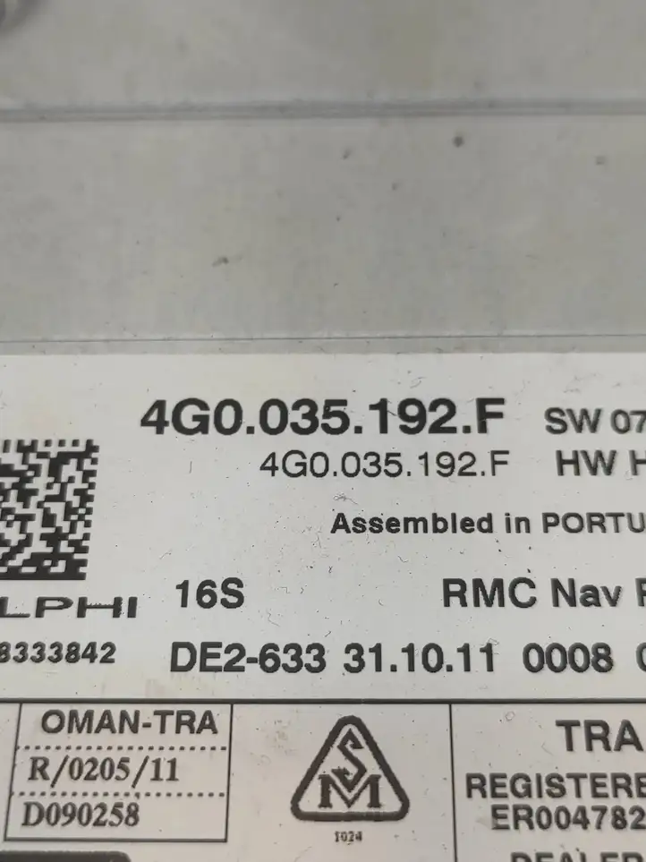 Audi A6 C7 (2011 - 2014) 4G0035192F Магнитола / мультимедийная система — фото 3