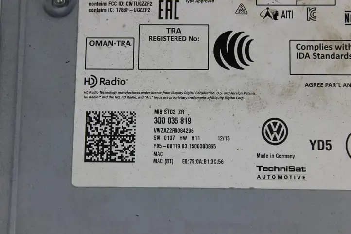Volkswagen PASSAT B8 (2015 - ) 3Q0035819 Магнитола / мультимедийная система — фото 9