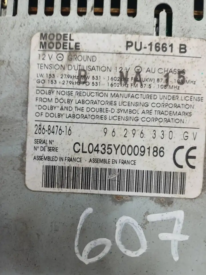 Peugeot 607 (2000 - 2004) 96296330 Магнитола / мультимедийная система — фото 3