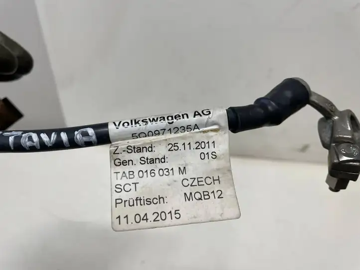Skoda Octavia Mk3 (5E) (2013 - 2019) 5Q0971235A Минусовой провод аккумулятора — фото 6