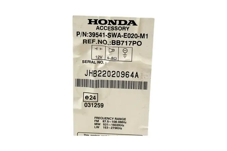 Honda CR-V (2006 - 2009) 39541SWAE020M1 Магнитола / мультимедийная система — фото 9