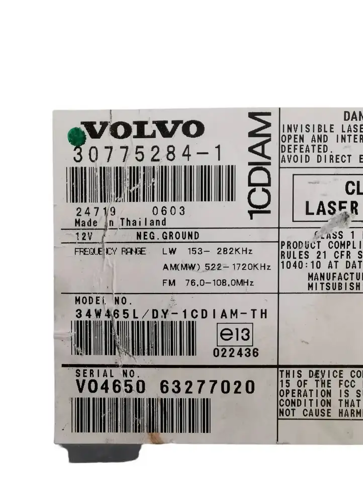 Volvo V50 (2004 - 2008) 307752841 Магнитола / мультимедийная система — фото 4