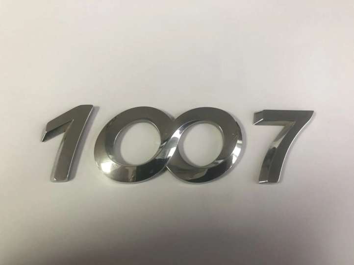 8665LV Peugeot 1007 Gamintojo ženkliukas/ modelio raidės