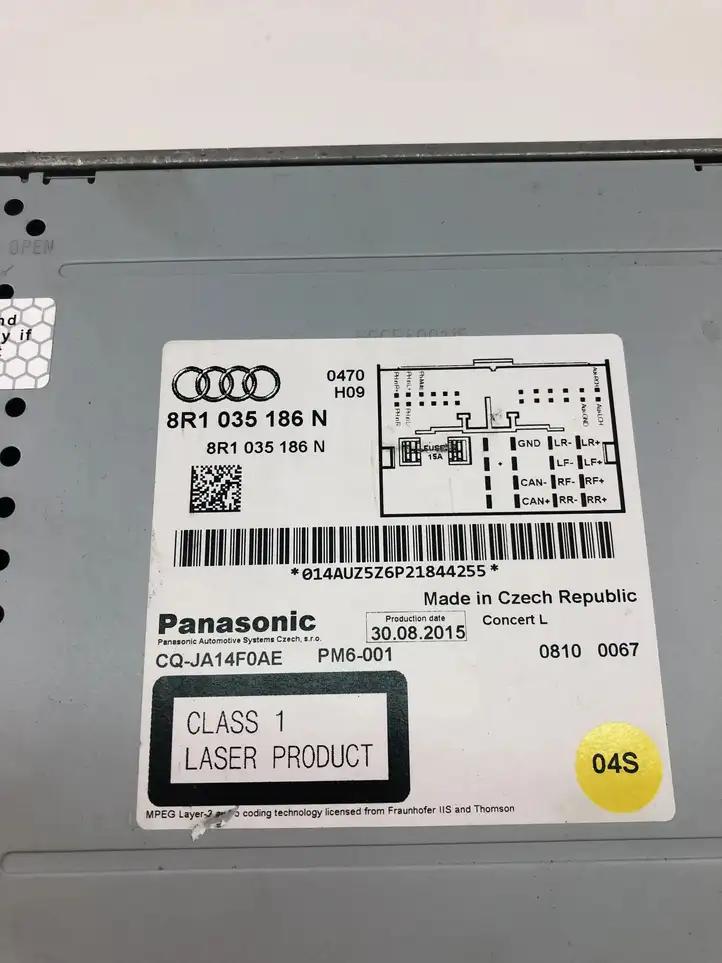 Audi Q5 SQ5 (2012 - 2017) 8R1035186N Магнитола / мультимедийная система — фото 4