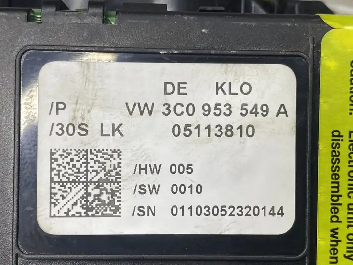 Volkswagen PASSAT B6 (2005 - 2010) 3C0953549A Датчик угла поворота руля — фото 2