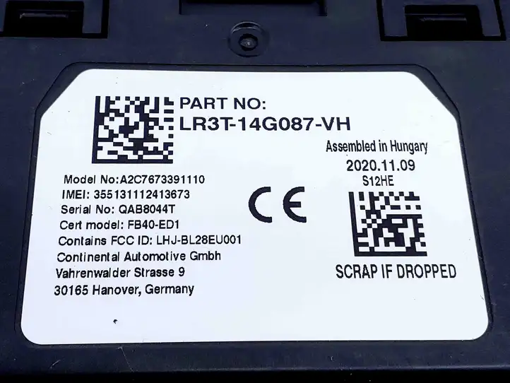 Ford Fiesta (2017 - ) LR3T14G087VH Bluetooth модуль — фото 2
