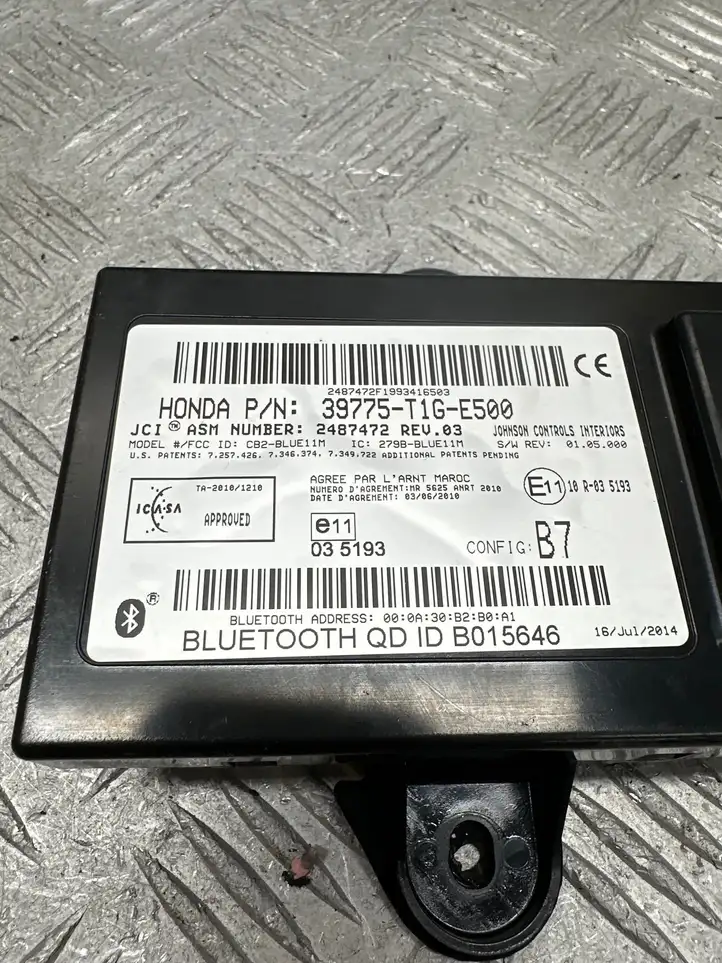 Honda CR-V (2012 - 2016) 39775T1GE500 Bluetooth модуль — фото 2