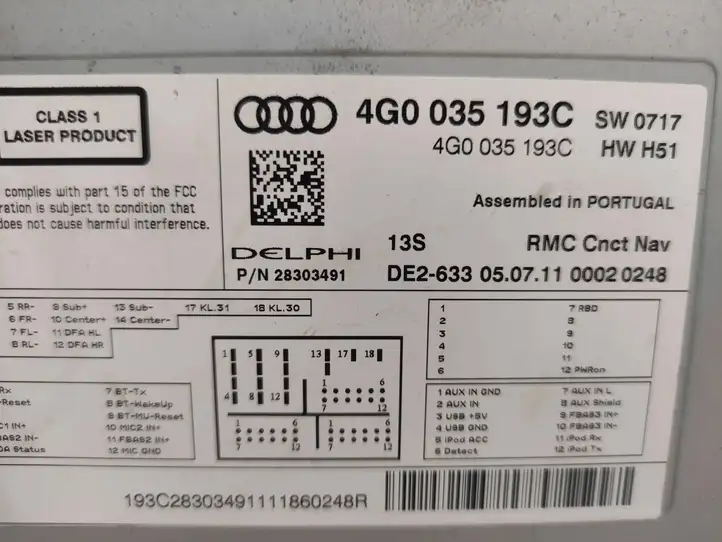 Audi A6 C7 (2011 - 2014) 4G0035193C Магнитола / мультимедийная система — фото 5