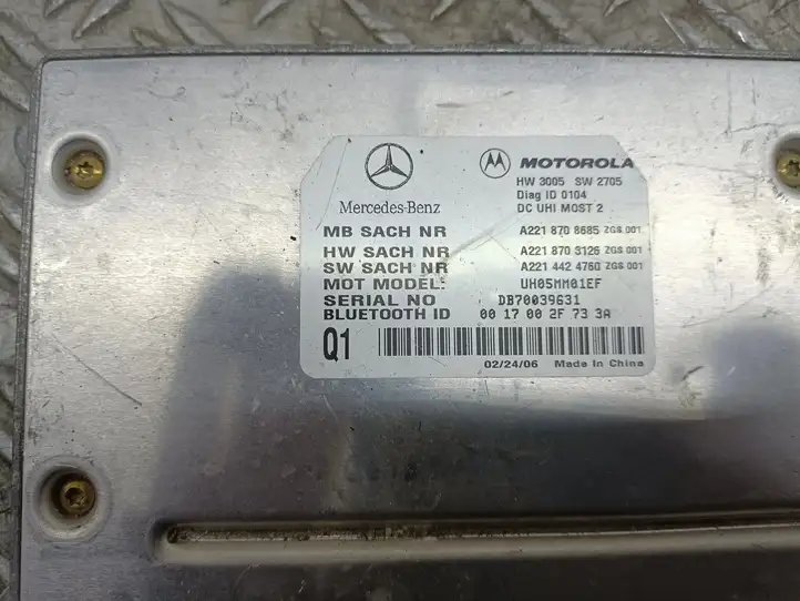 Mercedes-Benz S W221 (2005 - 2013) Bluetooth модуль — фото 2