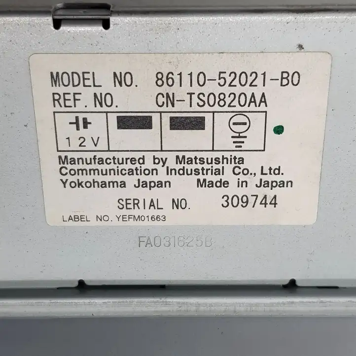 Toyota Yaris (1999 - 2003) 8611052021B0 Магнитола / мультимедийная система — фото 2