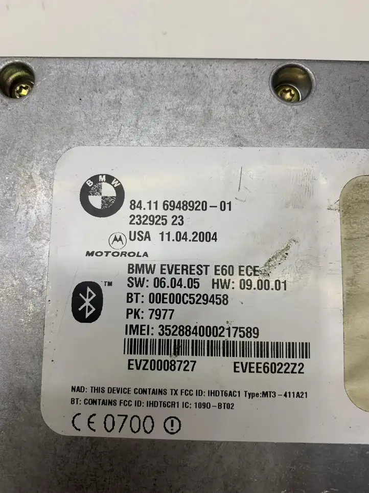 BMW 5 E60 E61 (2004 - 2010) 84116948920 Блок GSM — фото 8