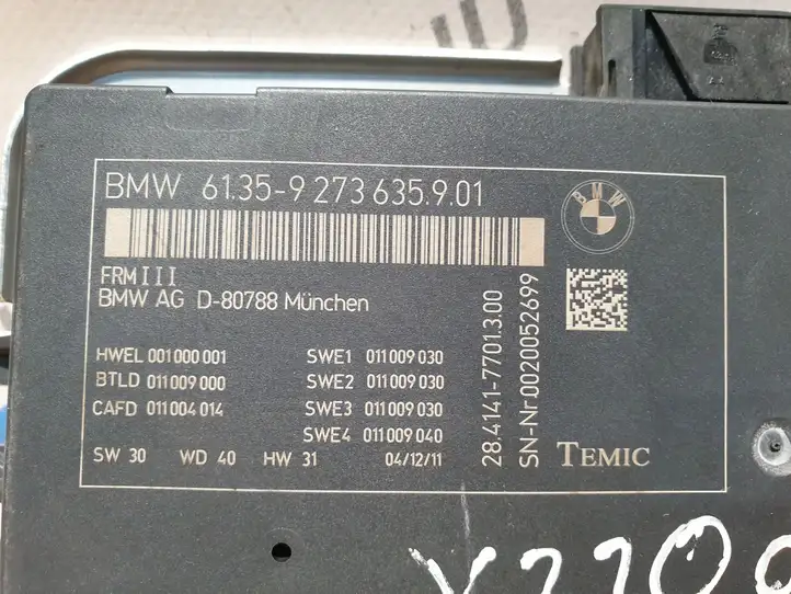 BMW X3 F25 (2010 - 2017) 9273635 Блок управления светом — фото 6